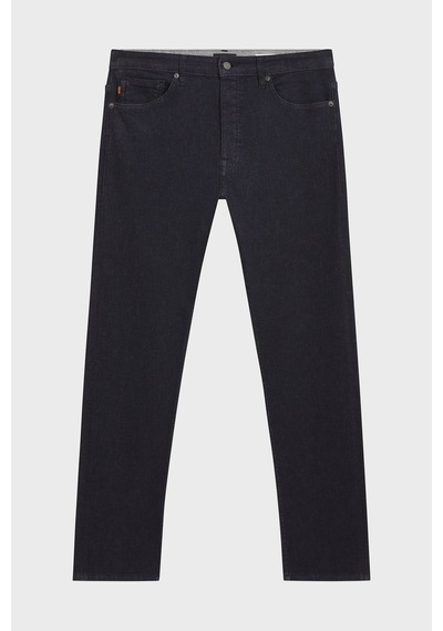 Boss Pamuklu Slim Fit Düz Paça Jeans Erkek Kot Pantolon 50553407 401 Lacivert