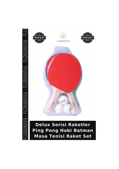 Delux Serisi Raketler Ping Pong Hobi Batman Masa Tenisi Raket Set