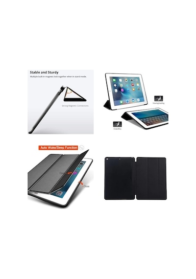 Apple Uyumlu iPad 9. Nesil 10.2" Kılıf Arkası Silikon Smart Case A2602 A2603 A2604 A2605