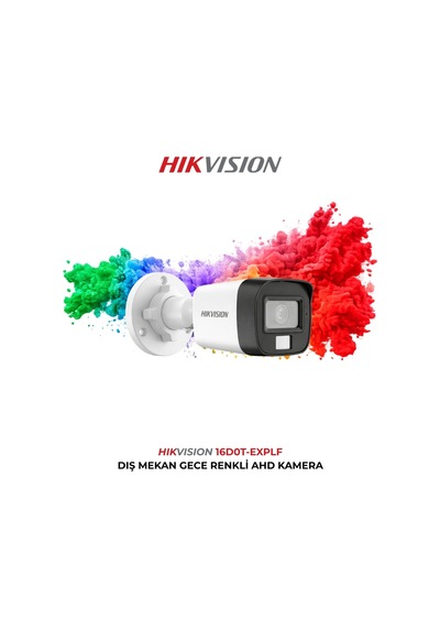 Ds-2ce16d0t-exlpf 2mp Gece Renkli Kamera 2.8mm Turbo Hd Güvenlik Kamerası