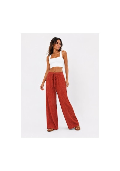 Hira Life Fashion Kadın Kumaşı Kabartma Detaylı Bol Paça Ve Önü Bağcıklı Salaş Burgu Şık Pantolon Kiremit Kiremit Hira Life Fashion Kadın Kumaşı Kabartma Detaylı Bol Paça Ve Önü Bağcıklı Salaş Burgu Şık Pantolon Kiremit Kiremit