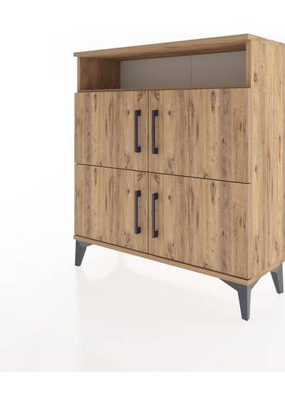 Arges Şifonyer 4 Raflı 4 Kapaklı 88x30x96 Çam-çam Atlas Çam