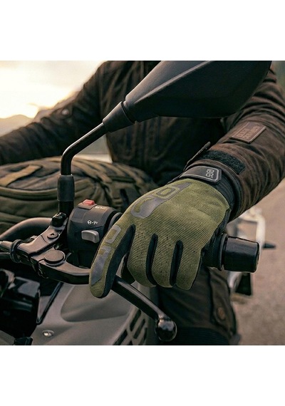 Oj Flex Yazlık Motosiklet Eldiveni L Yeşil En 13594 Sertifikalı Siyah