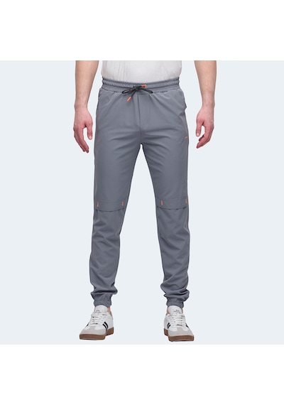 Slazenger NADJA Erkek Cepli Dar Paça Koyu Gri Eşofman Altı