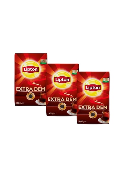 Lipton Extra Dem Siyah Dökme Çay 3 x 1 KG