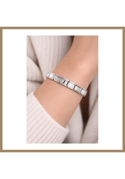 Bezos J Harfli Çelik Bileklik Kişiye Özel Baş Harf Bileklik Paslanmaz Çelik Zarif Bileklik 22