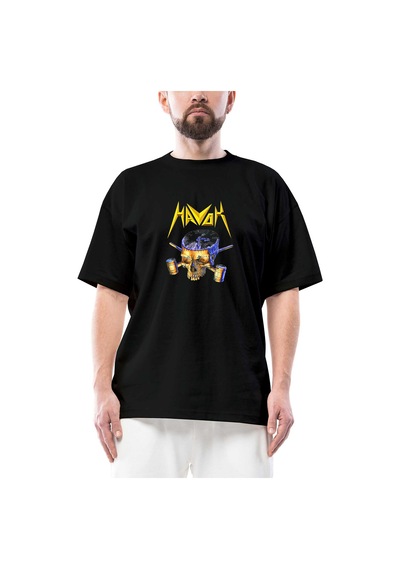 Havok Band Deals Merch Oversize Siyah Tişört