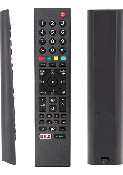Lcd Led Tv Kumanda Arçelik Uyumlu Beko Grundig Netflix My Media 3d Pk-70