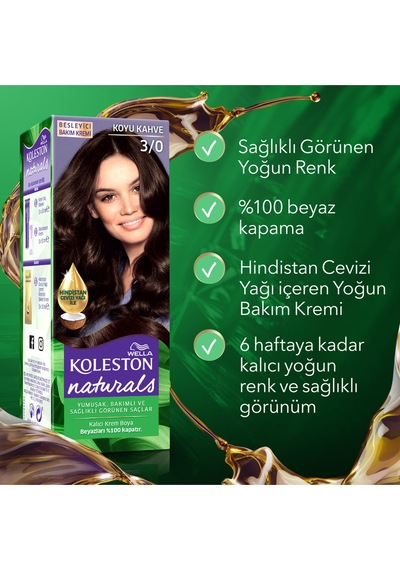 Naturals Maxi Saç Boyası & No: 3/0 Yeni
