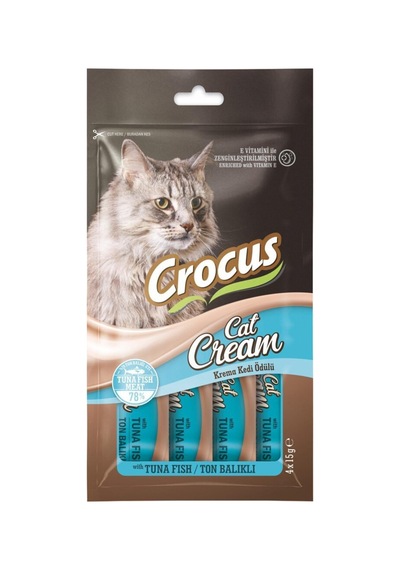 Crocus Ton Balıklı Sıvı Kedi Ödül Maması 15 Gr X 4 Adet