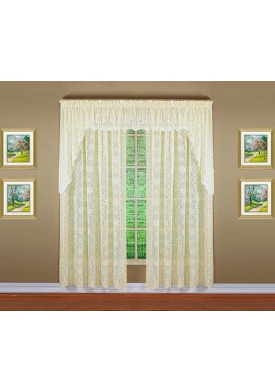 Today&apos S Curtain Hopewell Premium Dantel Panel 160 Cm, Krem, 58 G X 63 U 50 x 22