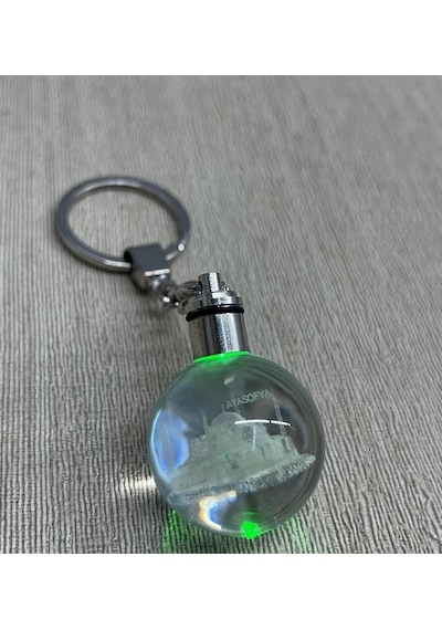 Ledli Ayasofya Tasarımı Kristal Anahtarlık Alk3803