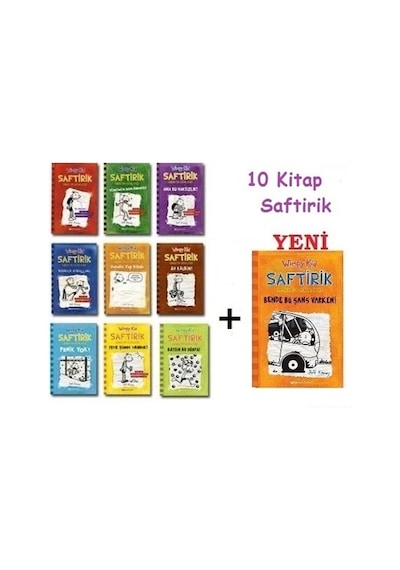 Saftirik Greg Serisi - 10 Kitaplık Set / Epsilon / Jeff Kinney