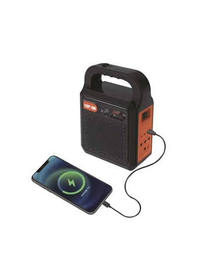 Torima YSF-200 Güneş Enerjili Panelli Fenerli Bluetooth Kamp Hoparlör