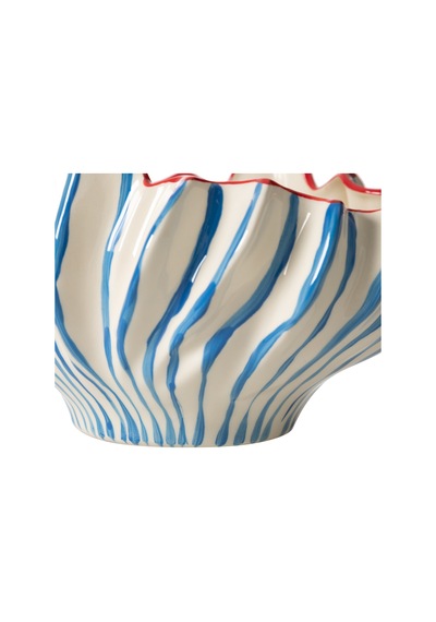 Mudo Home Blue Lıne Dekoratif Kase 42x24x18cm