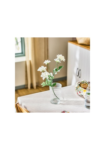 Ikea Smycka Beyaz Yapay Dahlia Çiçeği 66 Cm
