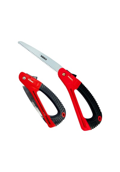 Rodex Budama Testeresi 180 Mm Metal Kilitli Çelik Düz Ağaç Dal Bağ El Testeresi Açılıp Kapanır