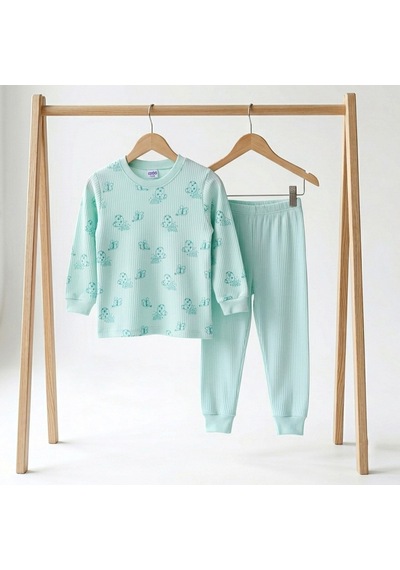 Sebi Bebe Kelebekli Pijama Takımı 9326 Yeşil
