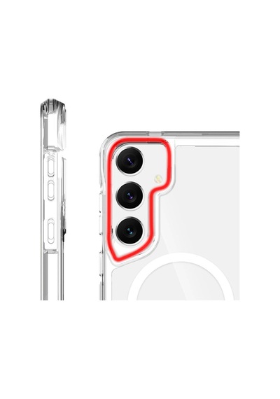 Galaxy S24 Plus Uyumlu Kılıf Zore Magsafe Şarj Özellikli T-max Magsafe Kapak-renksiz Renksiz