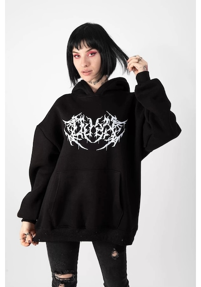 Tarzsokak Dusk Baskılı Oversize Unisex Siyah
