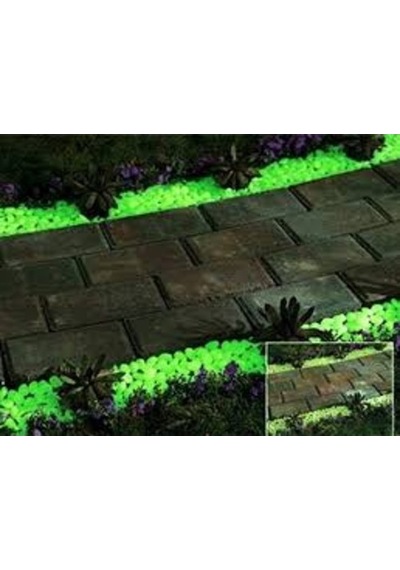 Gece Karanlıkta Parlayan Dekoratif Fosforlu Çakıl Taşı Dekor Taşı