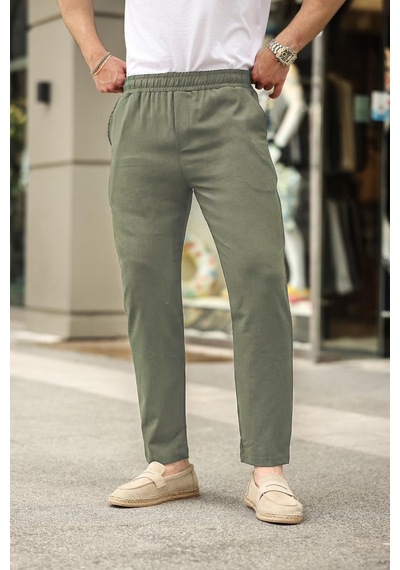 Madmext Açık Haki Relaxed Erkek Pantolon 6510