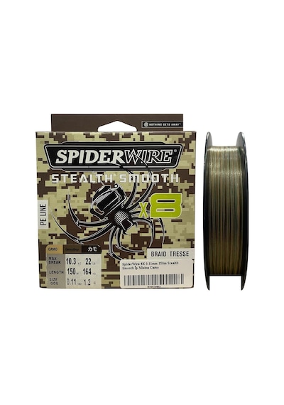 Spiderwire 8x 0.11mm 150m Stealth Smooth İp Misina Camo