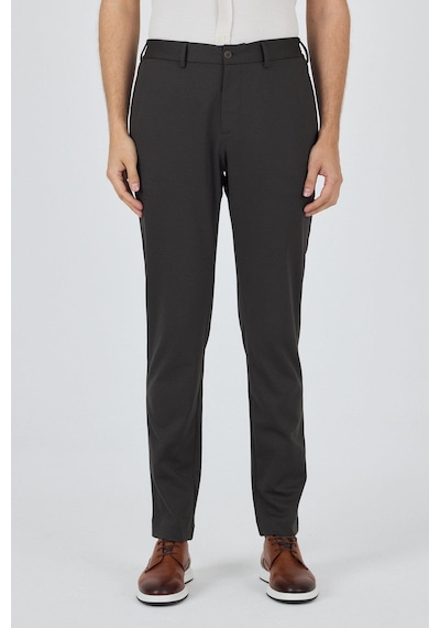 İmza Koyu Antrasit Esnek Yandan Cepli Casual Slim Fit Jogger Pantolon 1003250157 Koyu Antrasit