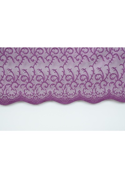 Şal Model Mor Renk Hazır Dikilmiş Pileli Fon Perde 75x260 Cm Mor