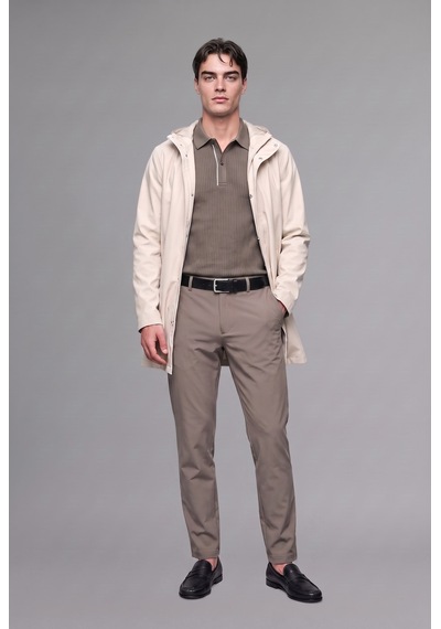 Defacto Regular Fit Kapüşonlu Çıtçıtlı Astarlı Suni Deri Parka H2892ax26aubg721 Bej-bg721