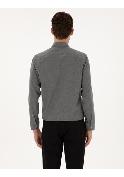 Pierre Cardin Erkek Gri Gömlek Desenli 50316751-vr024 Gri