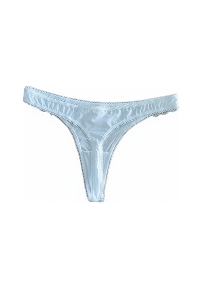 Bonbon Kadın Dantelli Simli Mikro Kumaş Krem Renk String Bb2082