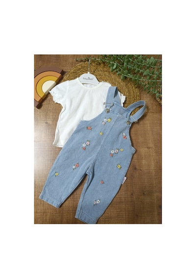 Baby Buu Çiçek Nakışlı Denim Kotlu Kız Bebek Salopet Takımı Bahçıvan Bayramlık 6-9 Ay,9-12ay,12-18ay,18-24ay Mavi Mavi Baby Buu Çiçek Nakışlı Denim Kotlu Kız Bebek Salopet Takımı Bahçıvan Bayramlık 6-9 Ay,9-12ay,12-18ay,18-24ay Mavi Mavi