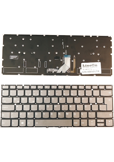 Lenovo Uyumlu Yoga 6 Pro Flex Pro-13Ikb Notebook Klavye Işıklı