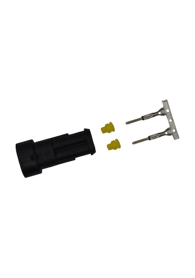 1 Takım 2 Pin Demonte Süper Seal Erkek Dişi Elektrik Soketi Su Geçirmez Konnektör