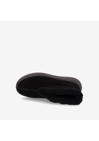 Nero Black Bot Kadın 40g8 Frau Waxyfur Desert Boot Wıth Fur On Platform siyah