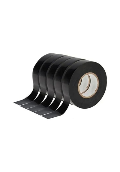 5 Adet Elektrik Bandı,pvc Bant,10 Metre Siyah