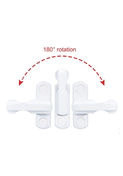 Pvc Pimapen Pencere Cam Balkon Kapısı Güvenli Emniyet Kilidi 5639 Açık Bej