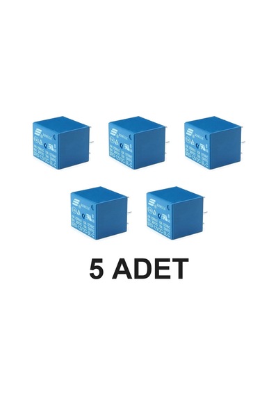 5 Adet Songle 250v 10a Srd-12vdc-sl-c 12v Dc Röle 5 Pin Pcb Montaj Tip 220v No Nc Güç Rölesi Spdt Lamba Motor Vana