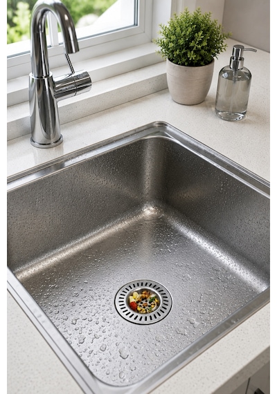 Paslanmaz Çelik Lavabo Gider Süzgeci Evye Süzgeci Kıl Saç Yemek Artığı Tutucu