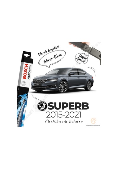Skoda Superb Muz Silecek Takımı 2015-2021 Bosch Aerotwin