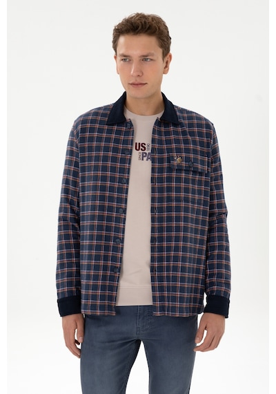 U.s. Polo Assn. Erkek Lacivert Gömlek Desenli 50316574-vr033 Lacivert