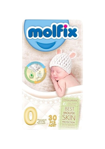 Molfix Premature Bebek Bezi 0 Numara 0-3 Kg 30 Adet