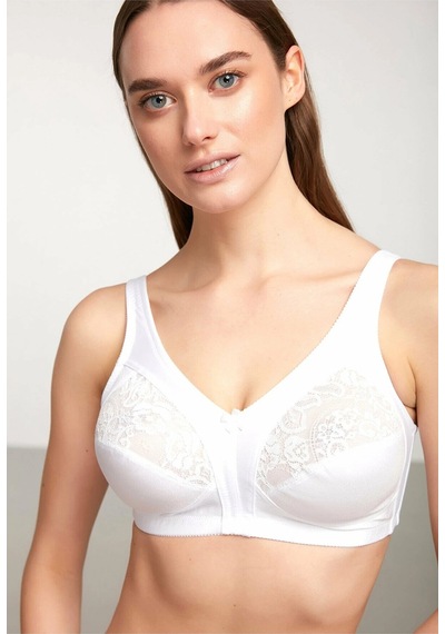 Kom Kadın Barbara Kapsız Toparlayıcı Balensiz Minimizer Sütyen New Season White