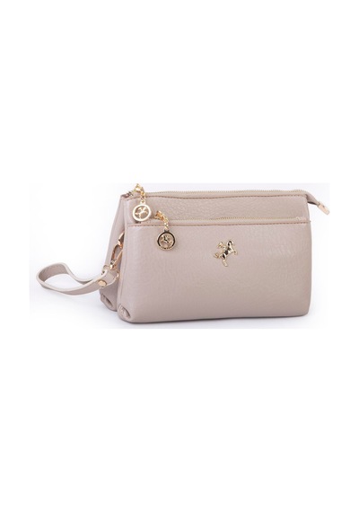 Nas Bag Kadın Çapraz Ve Clutch Çanta Bilek Ve Çapraz Askılı - Kum Victoria