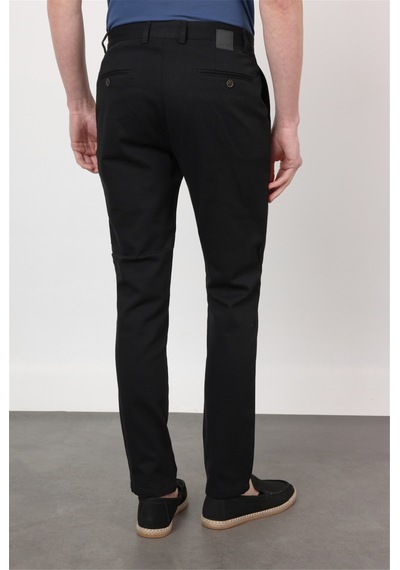 İmza Siyah Yan Cep Düz Paça Armürlü Slim Fit Pamuklu Chino Pantolon 1003260161 İmza Siyah Yan Cep Düz Paça Armürlü Slim Fit Pamuklu Chino Pantolon 1003260161