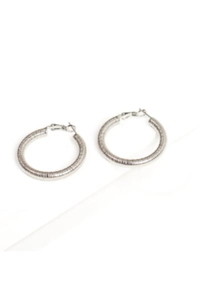 Bbaccessorıes Bb Çelik Halka Küpe Gümüş