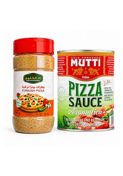 Aromatica Pizza Sosu Ve Zad Alkhaleej Türkiye Usulü Pizza Baharatı 150 G 2 Li Evde Pizza Yapım Seti