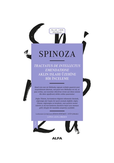 Aklın Islahı Üzerine Bir İnceleme - Benedictus De Spinoza - Alfa Yayıncılık