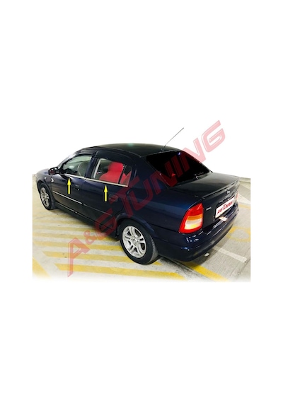 Opel Astra G Sedan Krom Cam Çıtası Tk 2001-2009 4Prç Paslanmaz Çe N11.1477